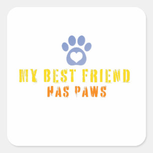Stickers mon meilleur ami a des pattes