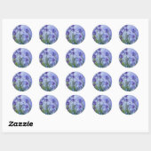 Stickers Monet Lilac Irises (Feuille)
