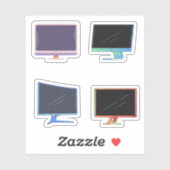 Stickers Moniteur d'ordinateur (Feuille)