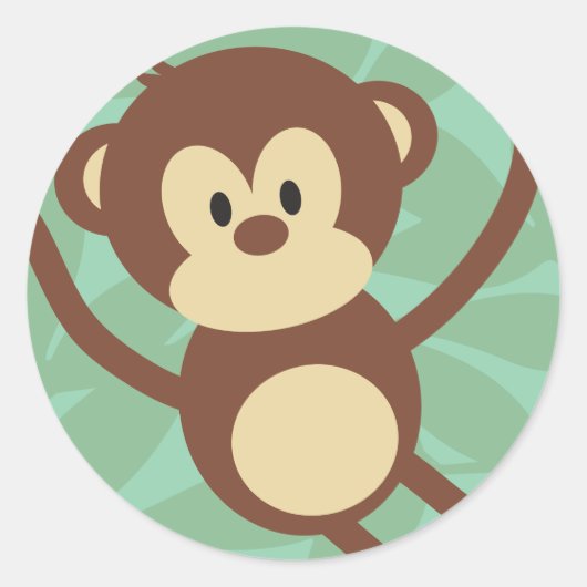 Stickers Monkey Business Round (Devant)
