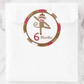 Stickers Monkey Monkey Monsuel Milestone Mois (Sac)