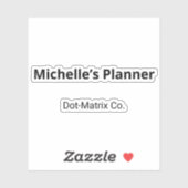 Stickers Monochromes Ornementaux Dot-Matrice Subti (Feuille)