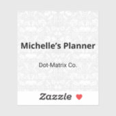 Stickers Monochromes Ornementaux Dot-Matrice Subti (Feuille)