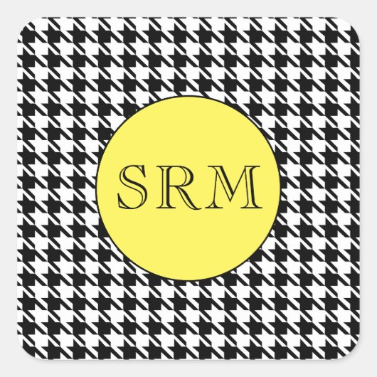 Stickers Monogram Houndstooth 1,5" (Devant)