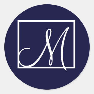 Stickers Monogram M modernes