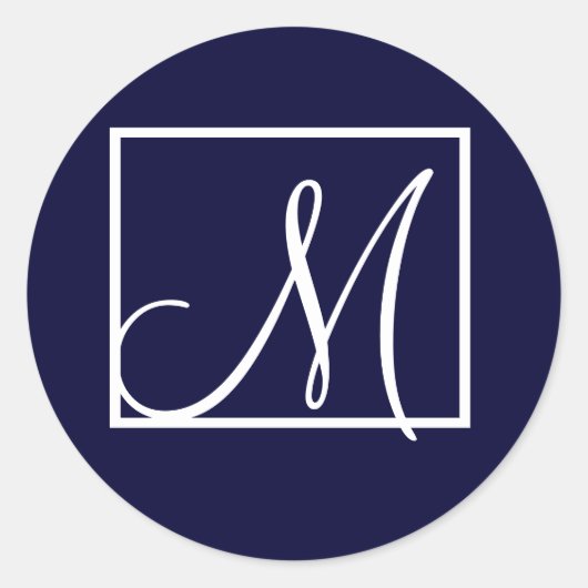 Stickers Monogram M modernes (Devant)