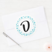 Stickers Monogram Snowflake et joints d'enveloppe (Enveloppe)
