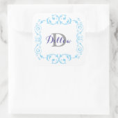 Stickers Monogramme bleu (Sac)
