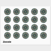 Stickers Monogramme Classic Wreath (Feuille)