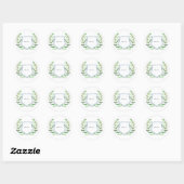 Stickers Monogramme de jardin Boho (Feuille)