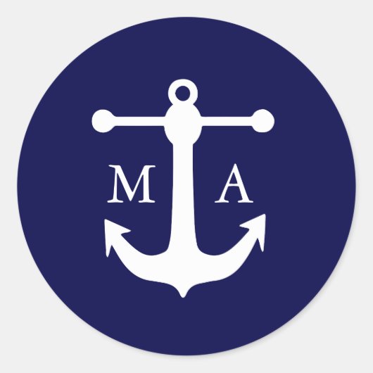 Stickers Monogramme de la Marine Nautique (Devant)