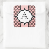 Stickers Monogramme en dentelle noire (Sac)