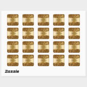 Stickers Monogramme Glitzy Étiquettes (Feuille)