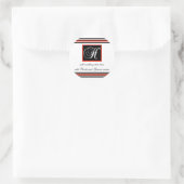 Stickers Monogramme H Monogramme Noir Et Rouge (Sac)