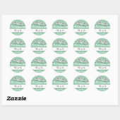Stickers Monogramme Mariage Inséparables (Feuille)