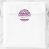 Stickers Monogramme Mariage Inséparables (Sac)