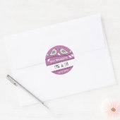 Stickers Monogramme Mariage Inséparables (Enveloppe)