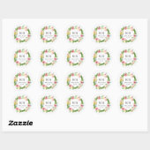 Stickers Monogramme Mariage parfaits de couronne f (Feuille)