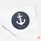 Stickers Monogramme Nautique (Enveloppe)