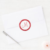 Stickers Monogramme Parties scintillant tendance : (Enveloppe)