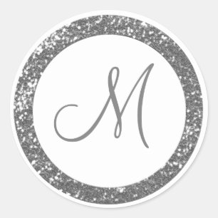 Stickers Monogramme Parties scintillant tendance :