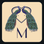 Stickers Monogramme Peacock vintages<br><div class="desc">Peacock vintage Vous pouvez aussi aimer :</div>