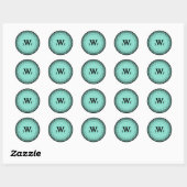 Stickers Monogramme Personnalisés De Dentelle (Feuille)