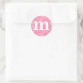 Stickers Monogramme rose (Sac)