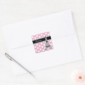 Stickers Monogramme rose (Enveloppe)