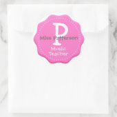 Stickers Monogramme rose (Sac)