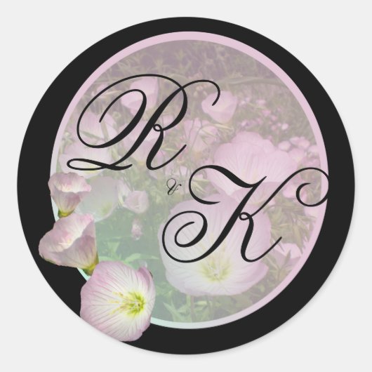 Stickers Monogramme rose Primrose (Devant)
