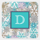 Stickers Monogramme Snowflake (Devant)