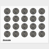 Stickers Monogramme Style Chalkboard (Feuille)