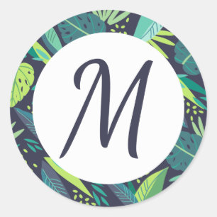 Stickers Monogramme Tropical Tidings
