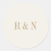 Stickers Monogramme Vintage Or Chic (Devant)