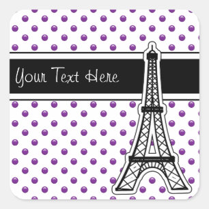 Stickers Monogramme violet