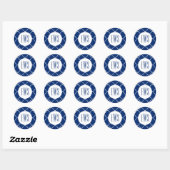 Stickers Monogrammes Chic Quatrefoil (Feuille)
