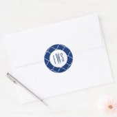 Stickers Monogrammes Chic Quatrefoil (Enveloppe)