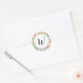 Stickers Monogrammes Fleurs Joyeuses (Enveloppe)