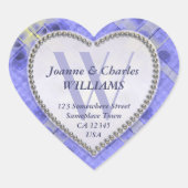 Stickers Monogrammes Lavender Lilac Sun Sparkle (Devant)