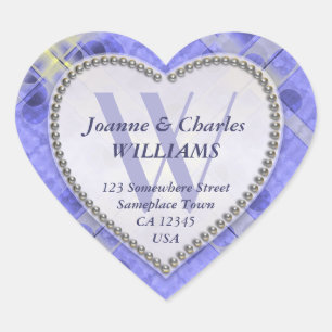 Stickers Monogrammes Lavender Lilac Sun Sparkle