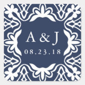 Stickers Monogrammes Mariages de Marrakech | Marin (Devant)