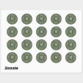 Stickers Monogrammes Mariages des branches d'aquar (Feuille)