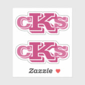 Stickers Monogrammes modernes | Étiquettes initiau (Feuille)