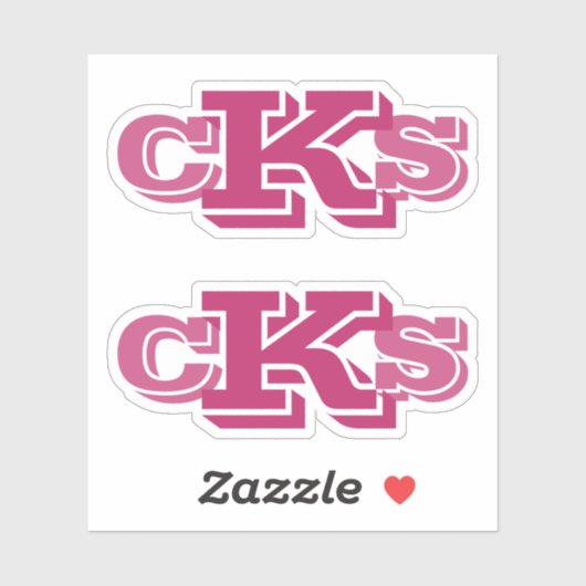 Stickers Monogrammes modernes | Étiquettes initiau (Feuille)