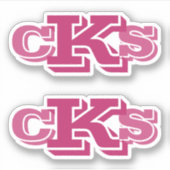 Stickers Monogrammes modernes | Étiquettes initiau (Devant)