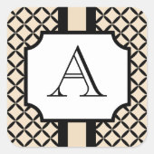 Stickers Monogrammes Personnalisés Classiques (Devant)