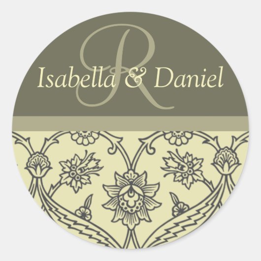 Stickers Monogrammes Personnalisés Pour Enveloppes (Devant)