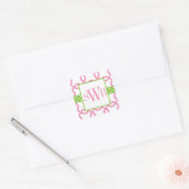 Stickers monogrammes treillis et graine (Enveloppe)