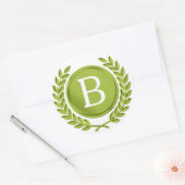 Stickers Monogrammes verts (Enveloppe)